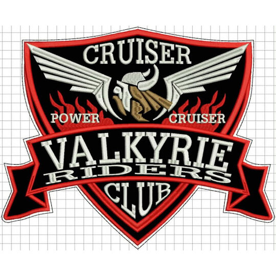 Nášivka valkyrie červená